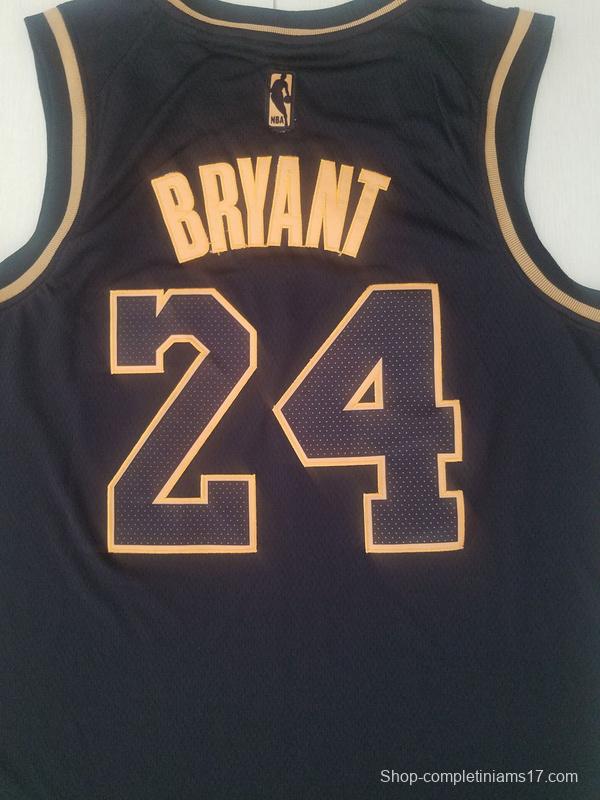 Kobe Bryant 24 Black Golden Edition Jersey