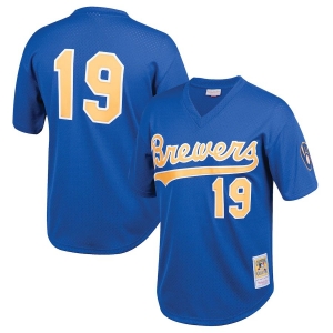 Youth Robin Yount Royal Cooperstown Collection Mesh Batting Practice Throwback Jersey