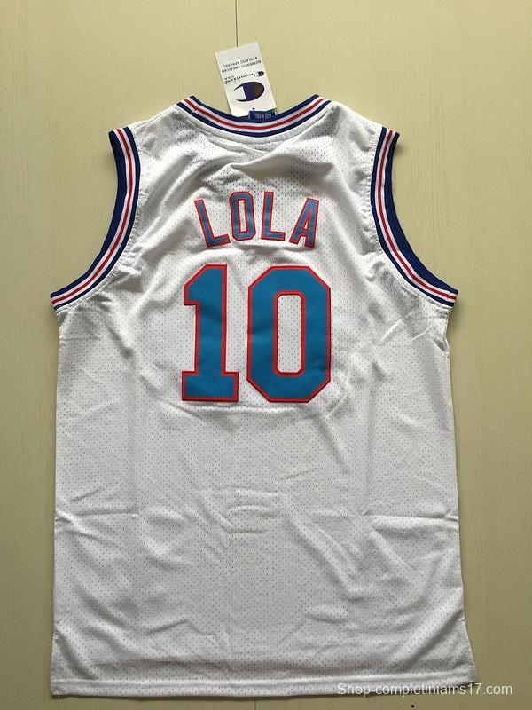 Lola 10 Movie Edition White Basketball Jersey