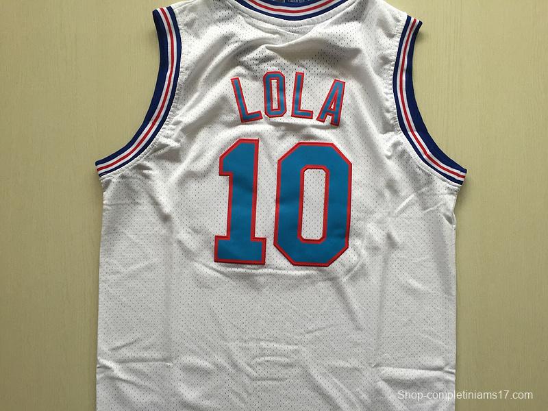 Lola 10 Movie Edition White Basketball Jersey