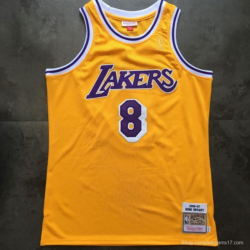 Men's Kobe Bryant Yellow Retro Classic Team Jersey