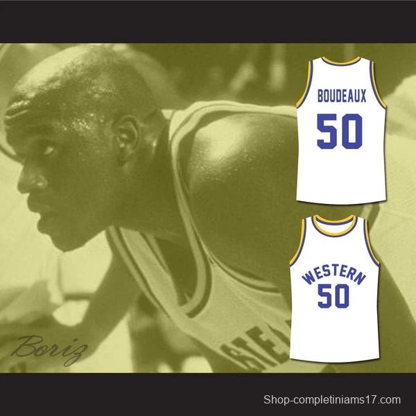 Shaq Neon Boudeaux Western University Basketball Jersey Blue Chips Movie