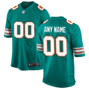 Men's Aqua Alternate Custom Limited Team Jersey