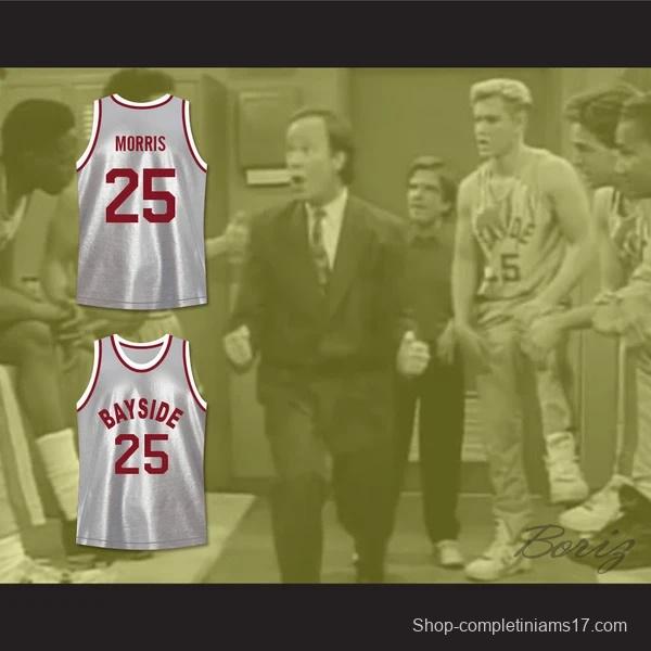 Saved By The Bell Zack Morris 25 Bayside Tigers Basketball Jersey