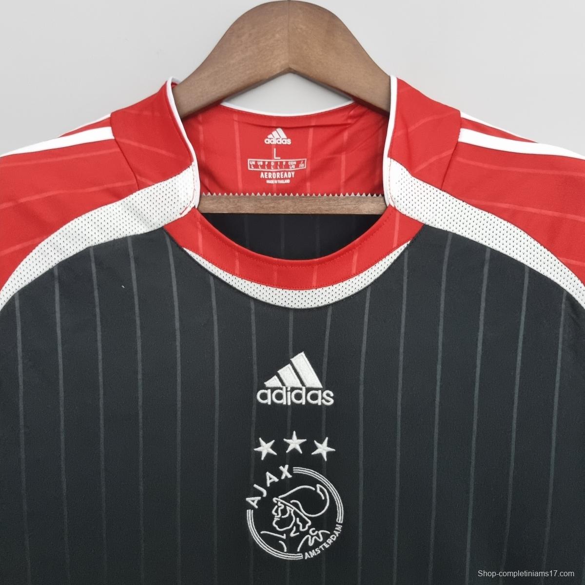 22/23 Ajax pre-match uniform black Soccer Jersey