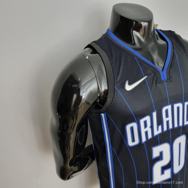 75th Anniversary Fultz#20 Orlando Magic Black NBA Jersey