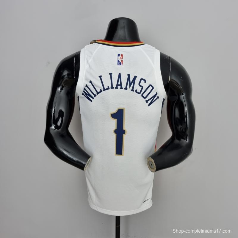 2022 New Orleans Pelicans City Edition Williams #1 White NBA Jersey