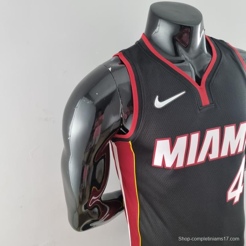 75th Anniversary Miami Heat OLADIPO#4 Black NBA Jersey