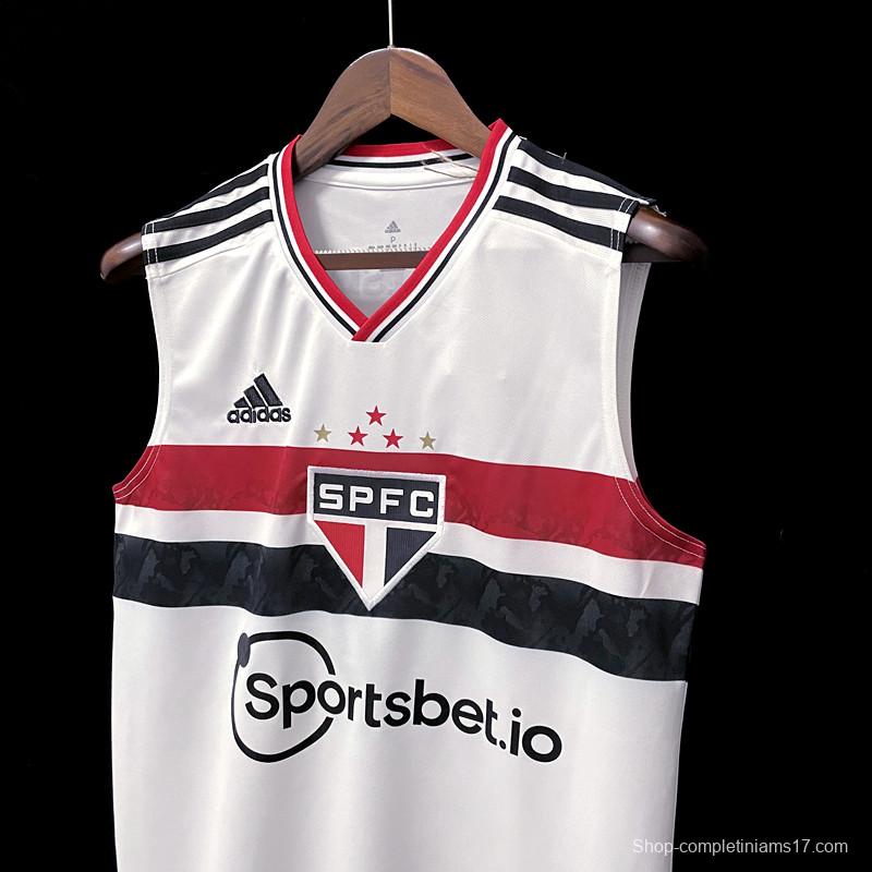 22/23 Vest Sao Paulo Home White Soccer Jersey