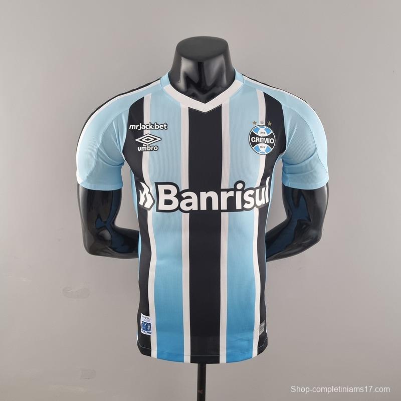 Player Version 22/23 All Sponsors Gremio Home  Soccer Jersey