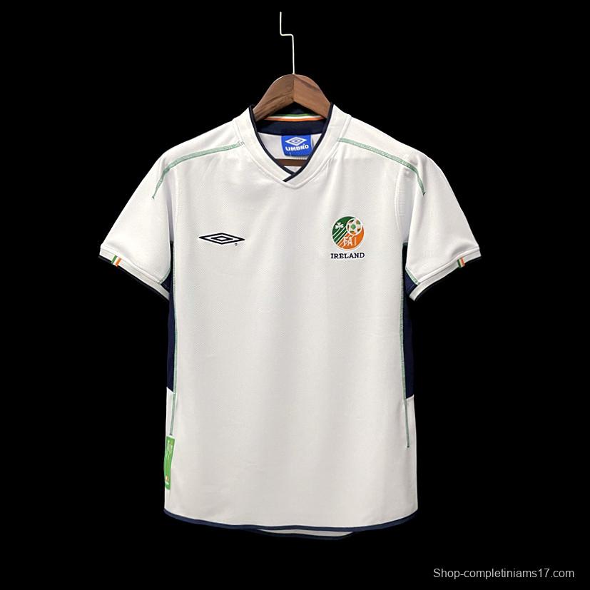 Retro 2002 Ireland Away Soccer Jersey