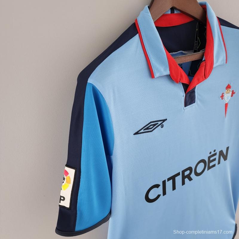 Retro 02/04 Celta Home Soccer Jersey