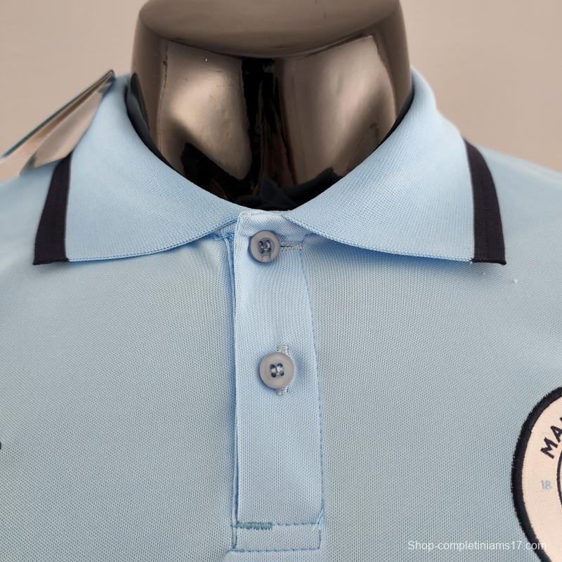 22/23 POLO Manchester City Light Blue Jersey