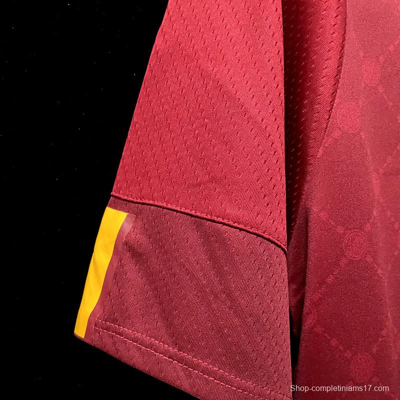 22/23 Roma Home Soccer Jersey