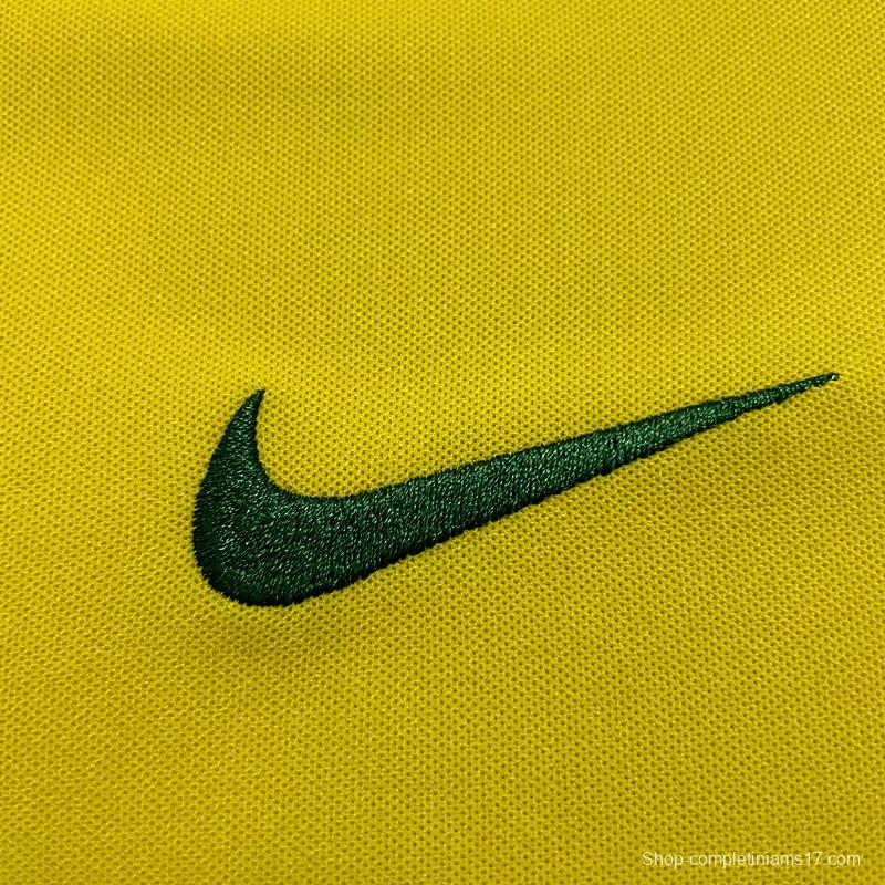 Retro 2002 Brazil Home Soccer Jersey