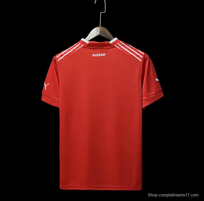 2022 Switzerland Home Soccer Jersey