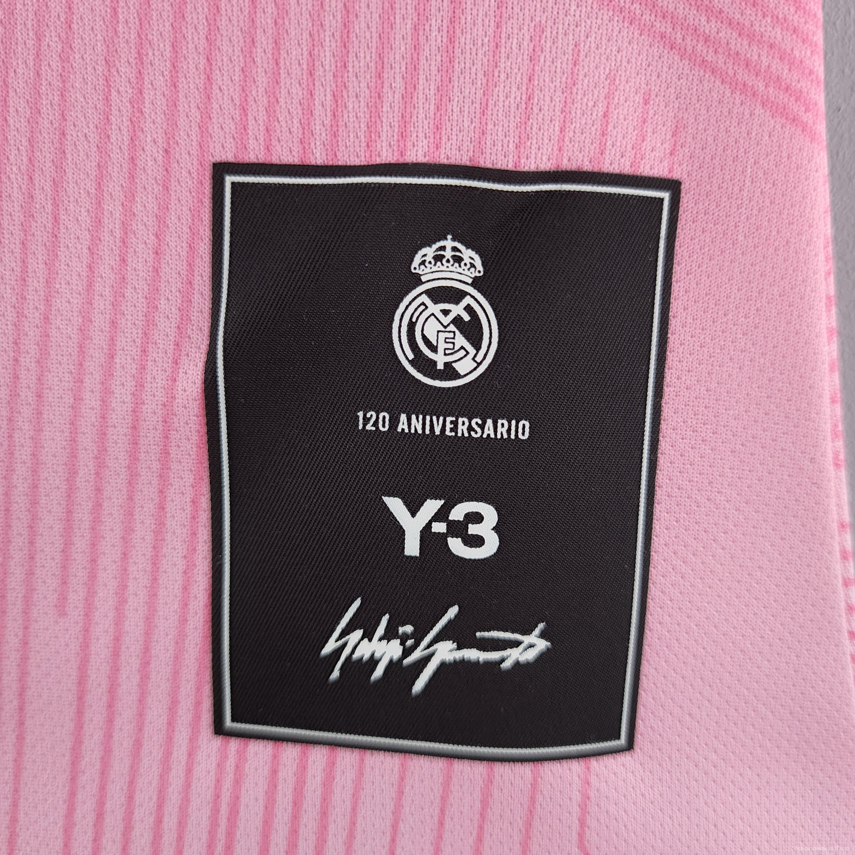 2022 Woman Real Madrid Y3 Edition Pink Jersey