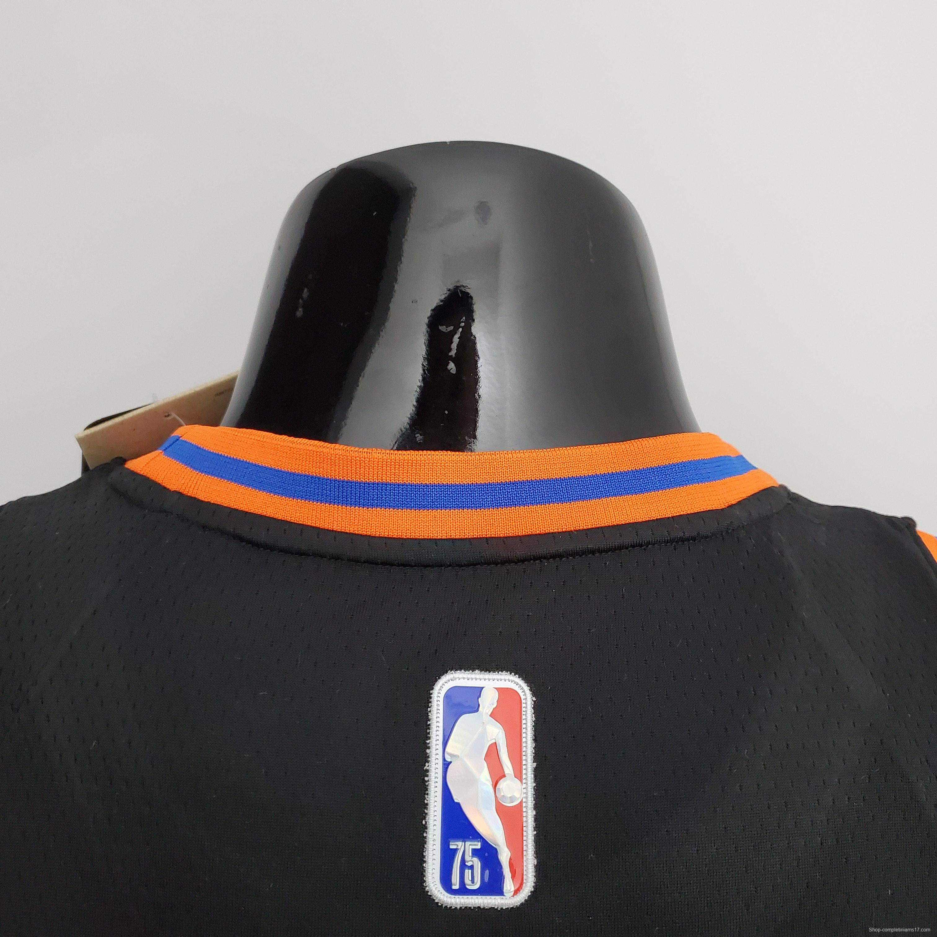 2022 Season Anthony#7 Knicks Urban Edition Black NBA Jersey