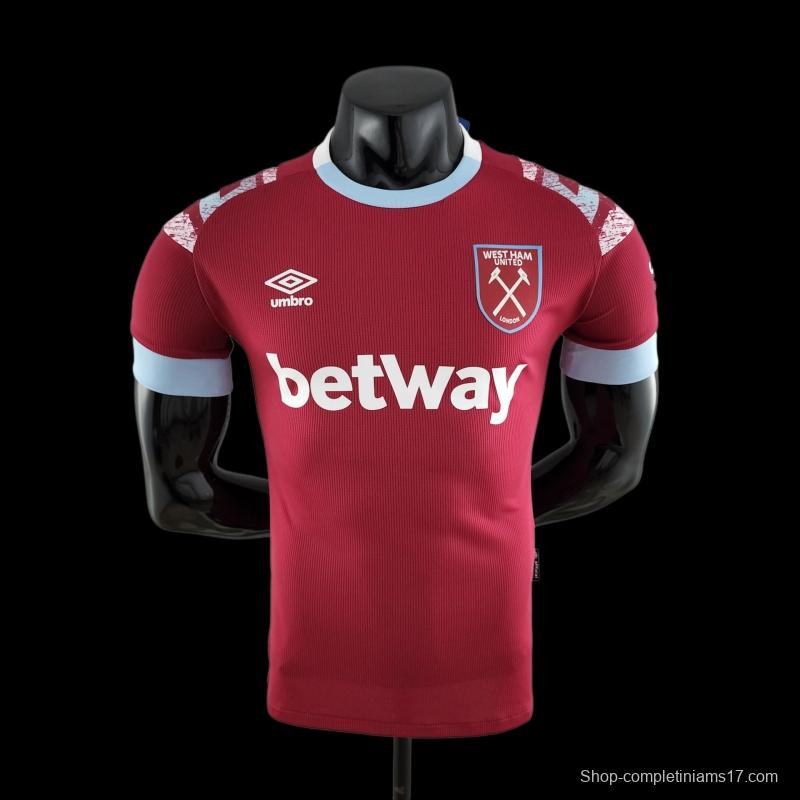 Player Version 22/23 West Ham United Home Soccer Jersey