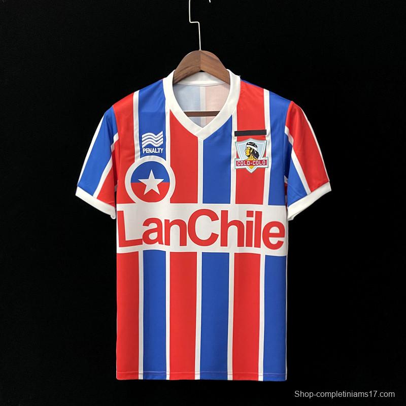 Retro 1986 Colo Colo home Soccer Jersey