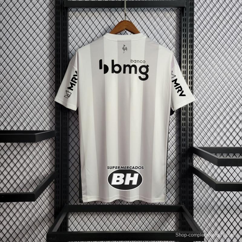 22/23 All Sponsors + Patch Atletico Mineiro Away Soccer Jersey