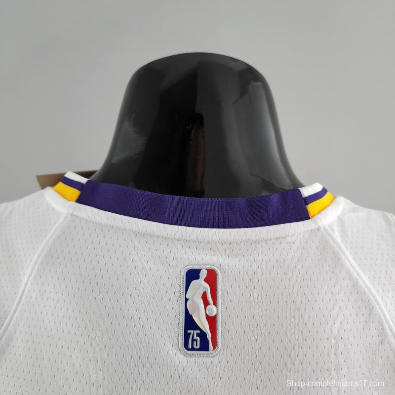 75th Anniversary IRVING #11 Los Angeles Lakers White NBA Jersey