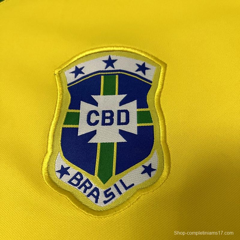 Retro 1978 Brazil Home Soccer Jersey