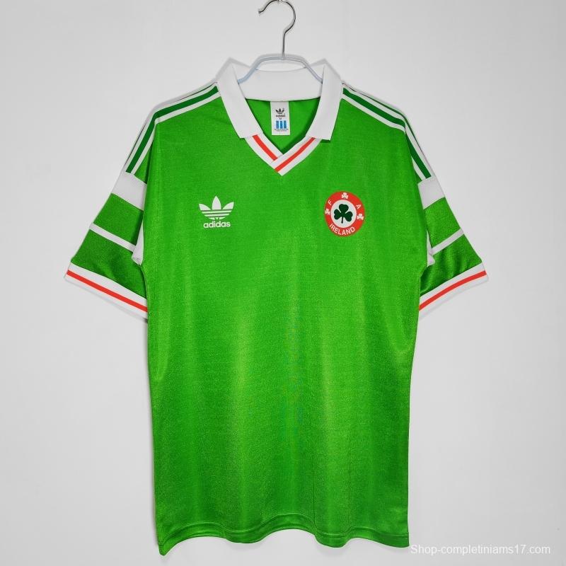 Retro 1988/90 Ireland Home Soccer Jersey