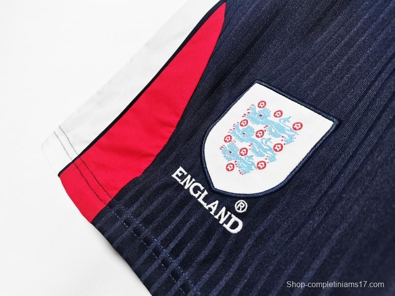 Retro 1998 England Home Shorts Soccer Jersey