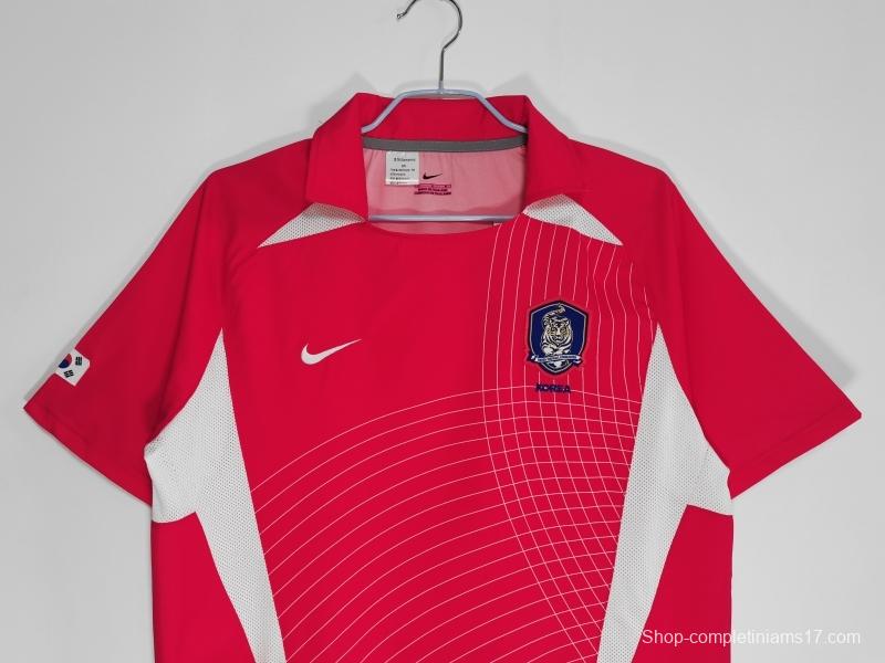 Retro 2002 Korea Home Soccer Jersey