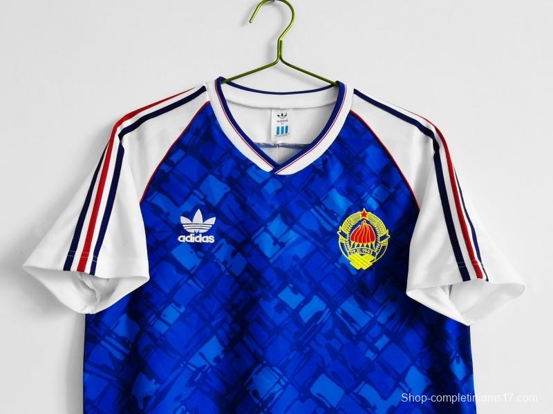 Retro 1992 Yugoslavia Home Soccer Jersey