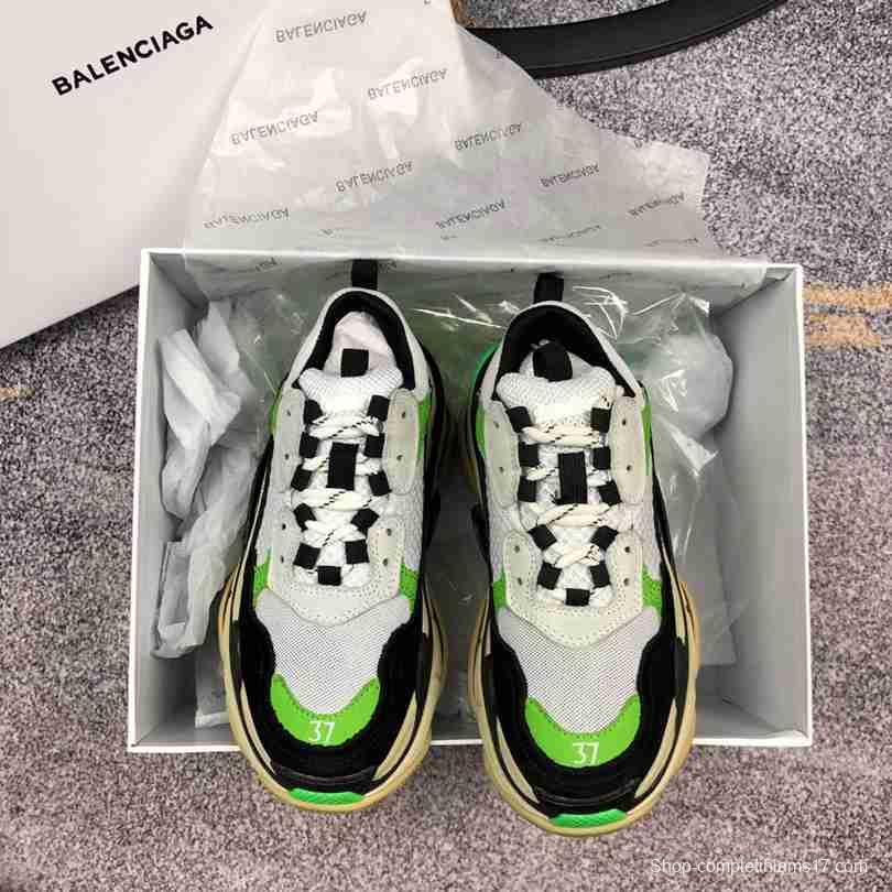 Men Balenciaga Triple-S Sneaker Green/Black