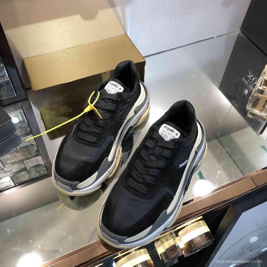 Men/Women Balenciaga Triple S Sneaker Black Item 6380340