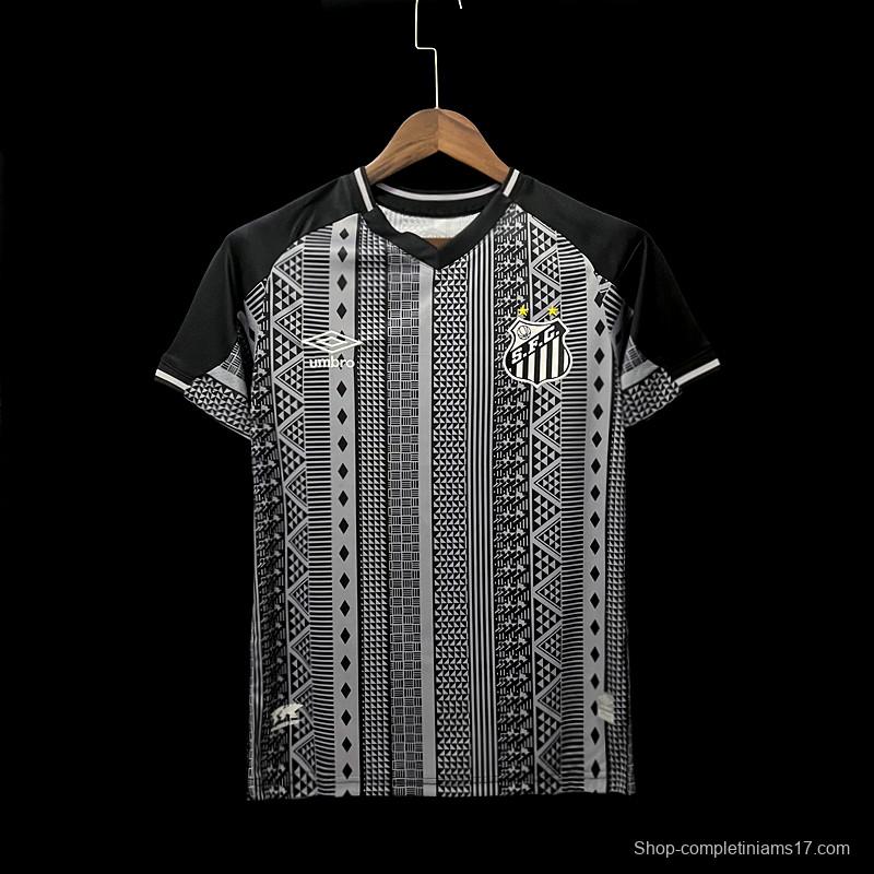 22/23 Santos Third Black Jersey