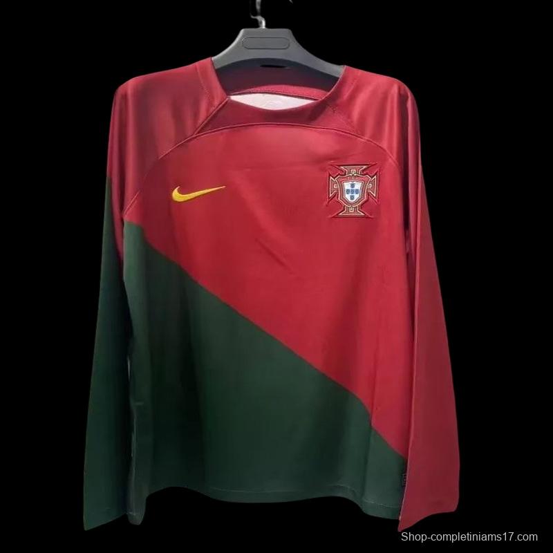 2022 Portugal Home Long Sleeve Jersey