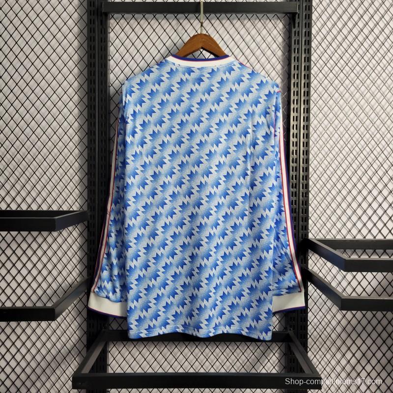 Retro Long Sleeve 90/92 Manchester United Away Jersey