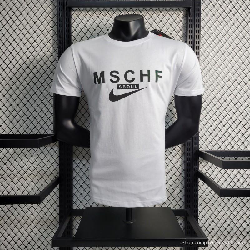 2023 NIKE White T-shirts With MSCHF