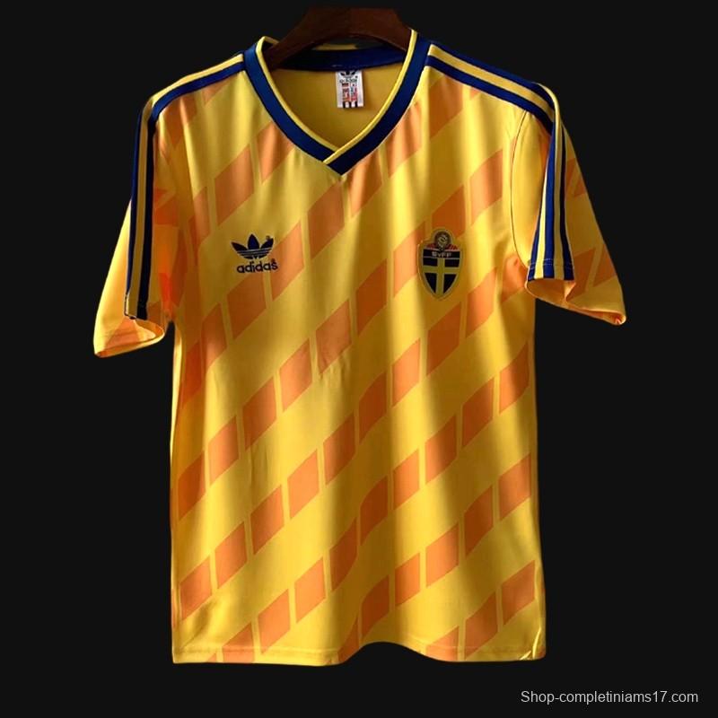 Retro 1988 Sweden Home Jersey