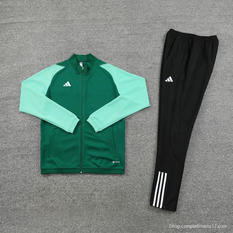 2023 Adidas Green Full Zipper Jacket +Pants