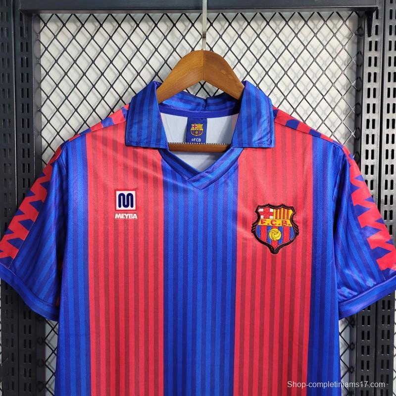 Retro 91/92 Barcelona Home Jersey