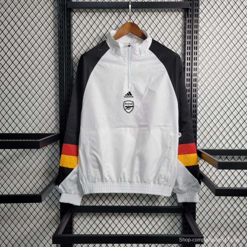 23-24  Arsenal White Windbreaker