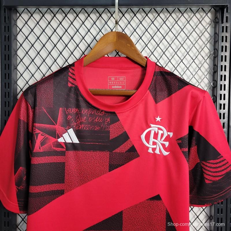 23-24 Flamengo Red Pre-Match Training Jersey