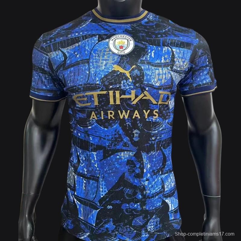 Player Version 23/24 Manchester City Blue Training Jersey