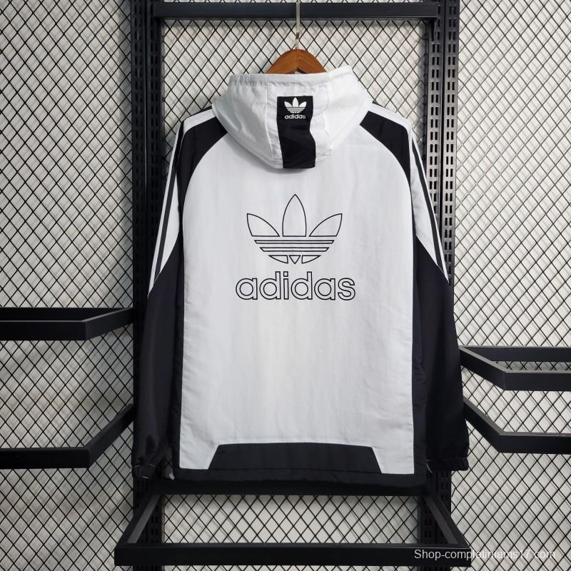 2023 Adidas Originals White Windbreaker