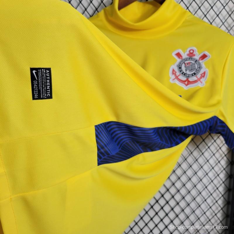 Retro 14-15 Corinthians Goalkeeper Yellow Jersey