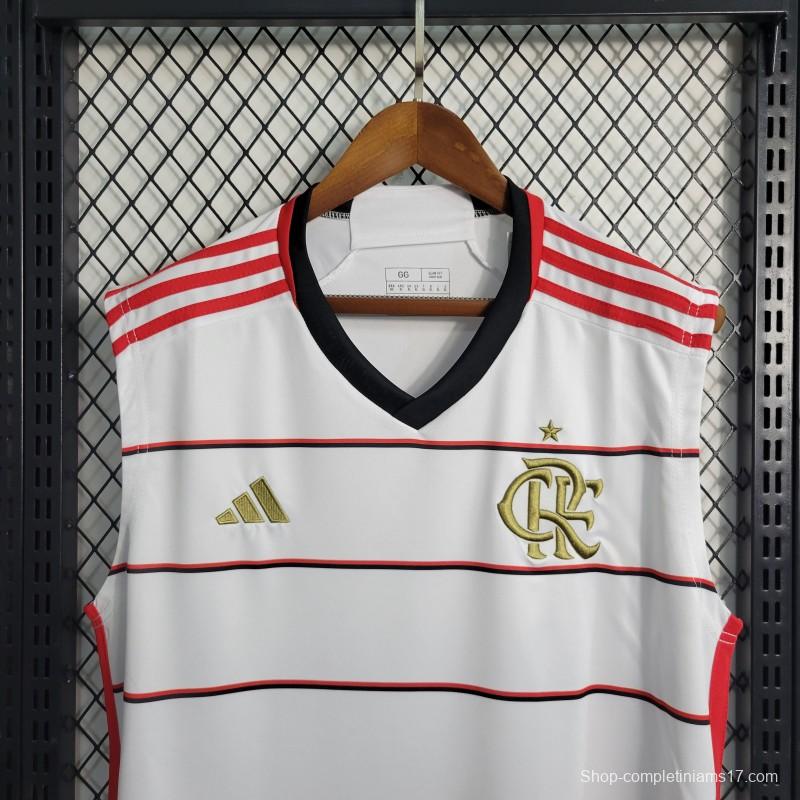 23-24 Flamengo White Away Vest Jersey