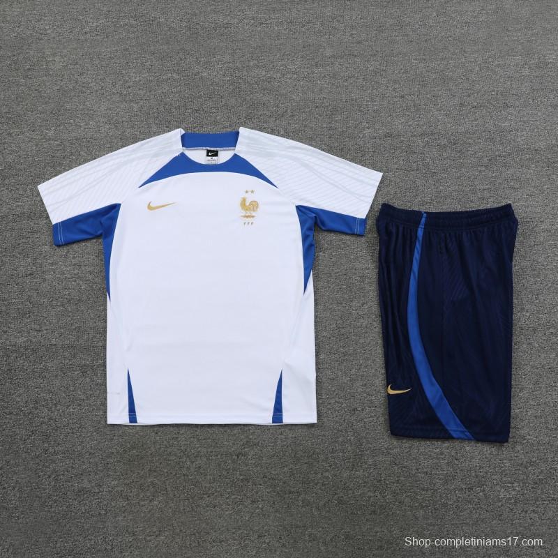 23 24 Inter Milan White Short Sleeve+Shorts