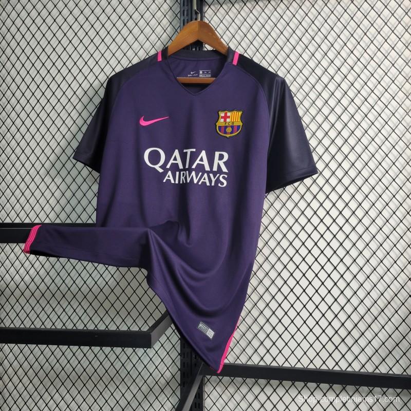 Retro 16-17 Barcelona Away Purple Jersey