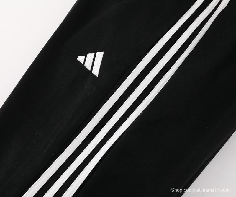 2024 Adidas Black Full Zipper HoodieJacket+Pants