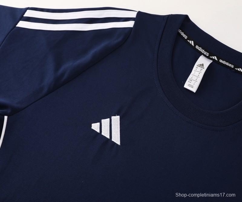 2024 Adidas Navy Short Sleeve Jersey+Shorts